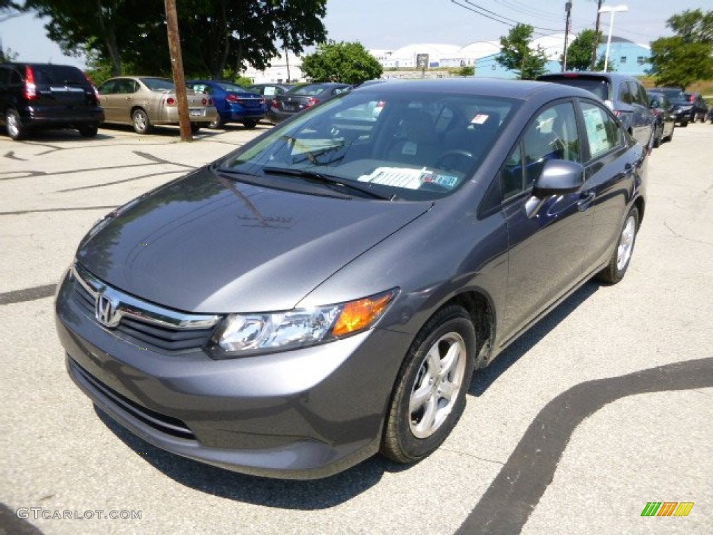 Polished Metal Metallic 2012 Honda Civic NGV Sedan Exterior Photo #82627824