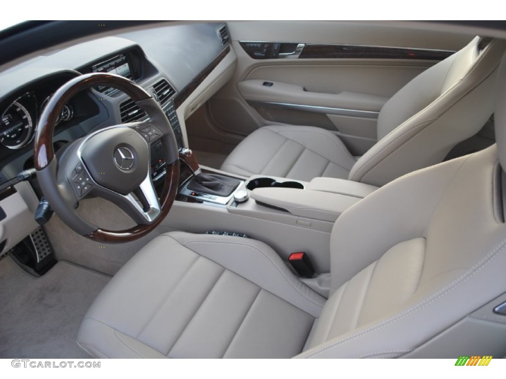 Almond Interior 2013 Mercedes-Benz E 350 4Matic Sedan Photo #82628108