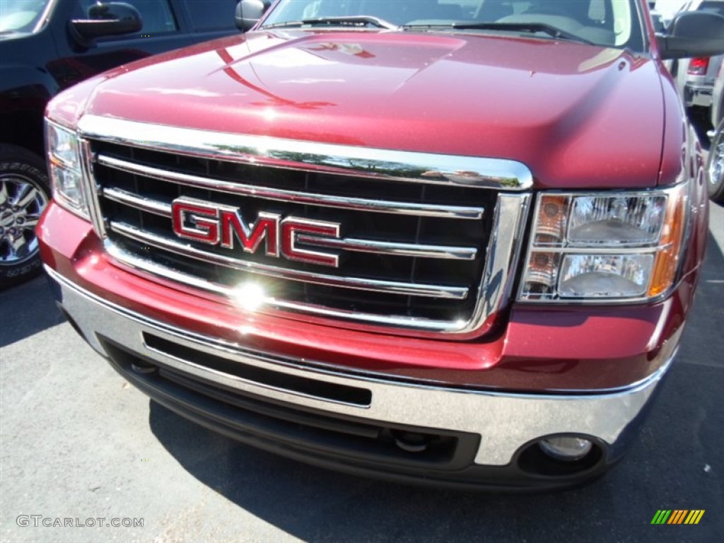 2013 Sierra 1500 SLE Crew Cab 4x4 - Sonoma Red Metallic / Ebony photo #2