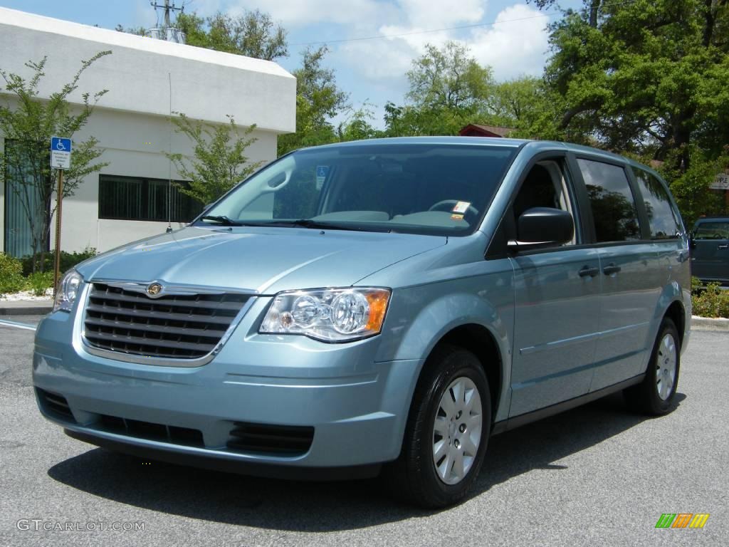 2008 Town & Country LX - Clearwater Blue Pearlcoat / Medium Slate Gray/Light Shale photo #1