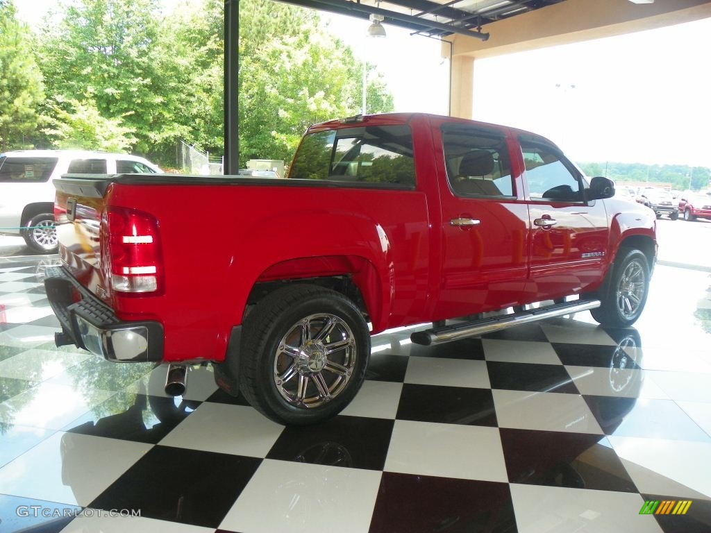 2008 Sierra 1500 SLE Crew Cab - Fire Red / Light Cashmere photo #6