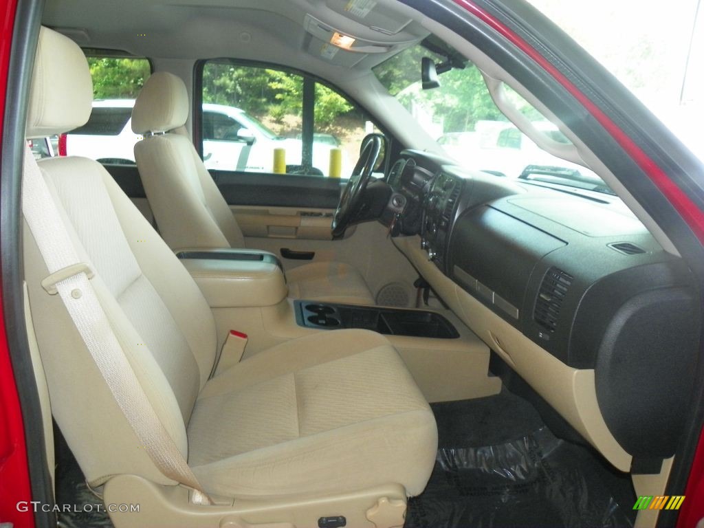 2008 Sierra 1500 SLE Crew Cab - Fire Red / Light Cashmere photo #8