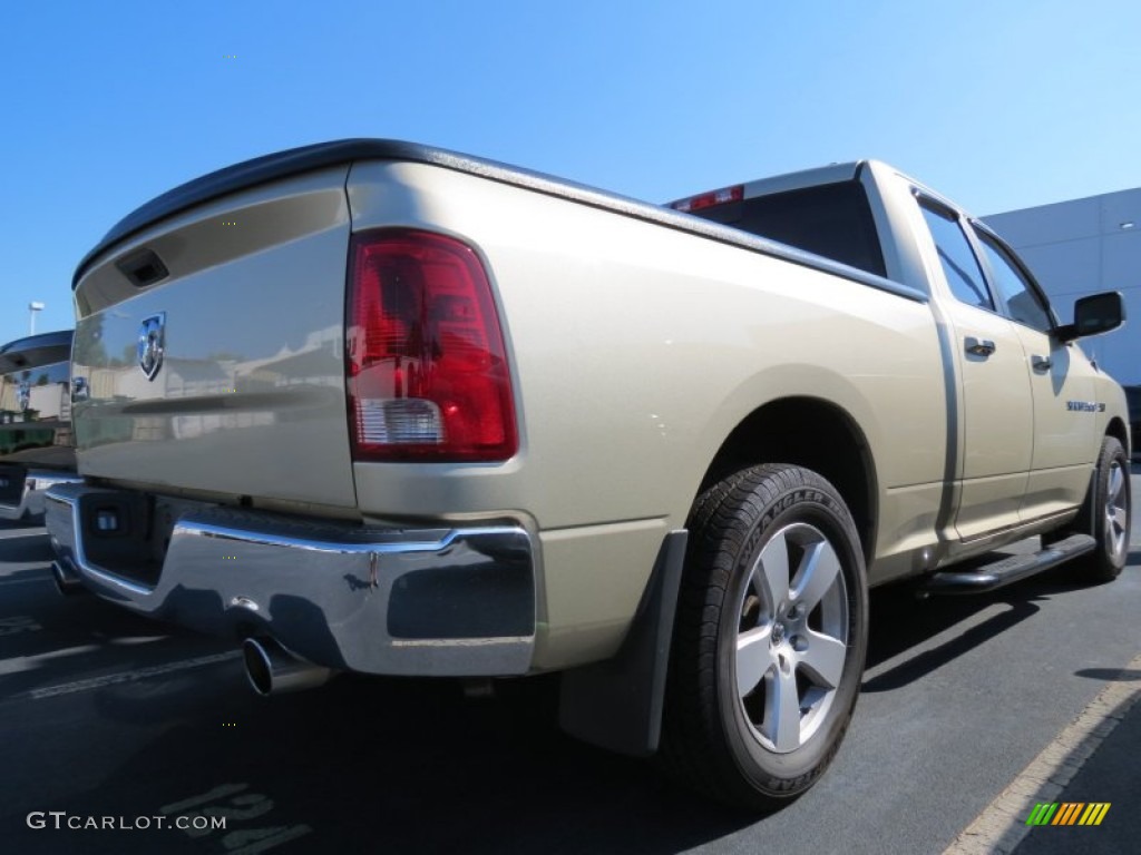 2011 Ram 1500 Big Horn Quad Cab - White Gold / Dark Slate Gray/Medium Graystone photo #3