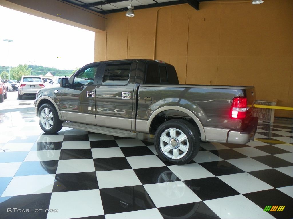 2006 F150 King Ranch SuperCrew - Dark Stone Metallic / Castano Brown Leather photo #4