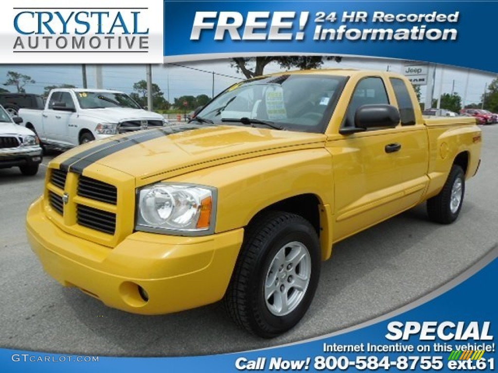 Solar Yellow Dodge Dakota