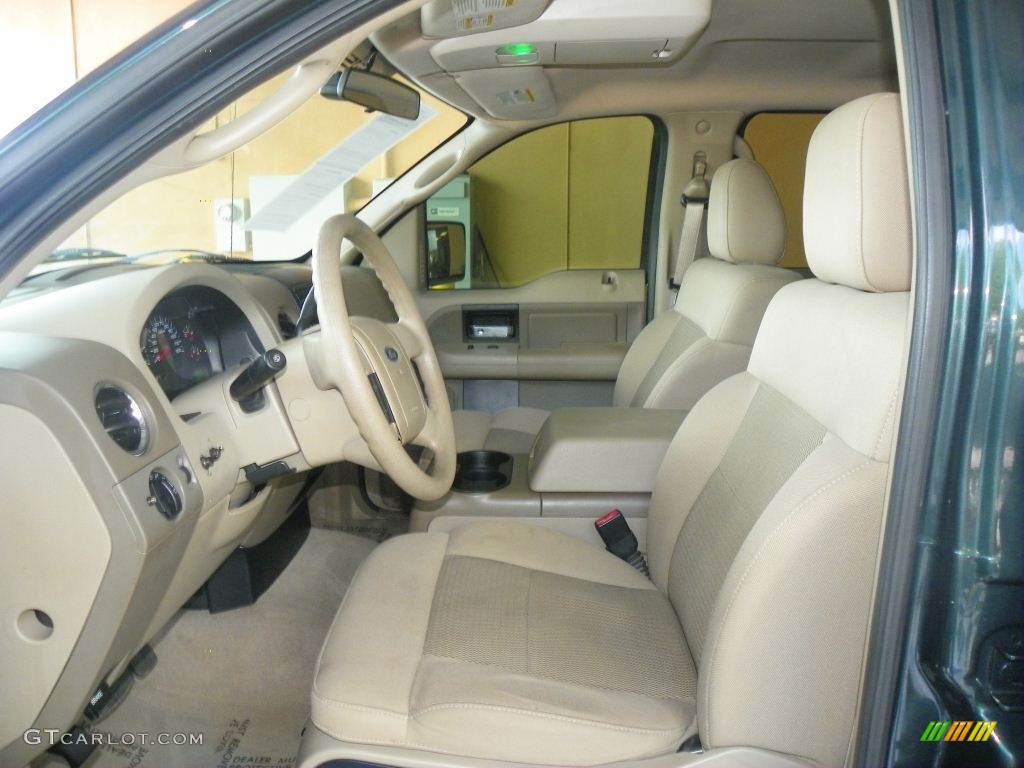 2005 F150 XLT SuperCrew - Aspen Green Metallic / Tan photo #11