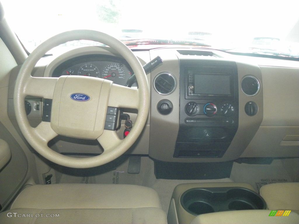 2005 F150 XLT SuperCrew - Aspen Green Metallic / Tan photo #13