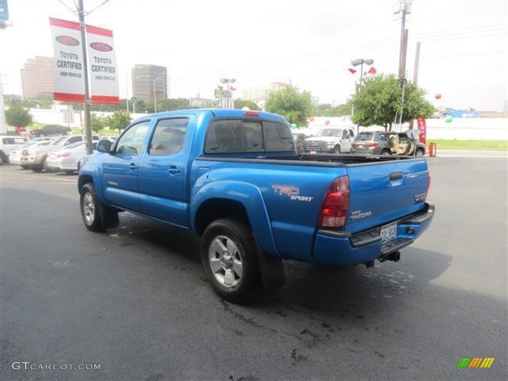 2008 Tacoma V6 PreRunner TRD Sport Double Cab - Speedway Blue / Graphite Gray photo #5