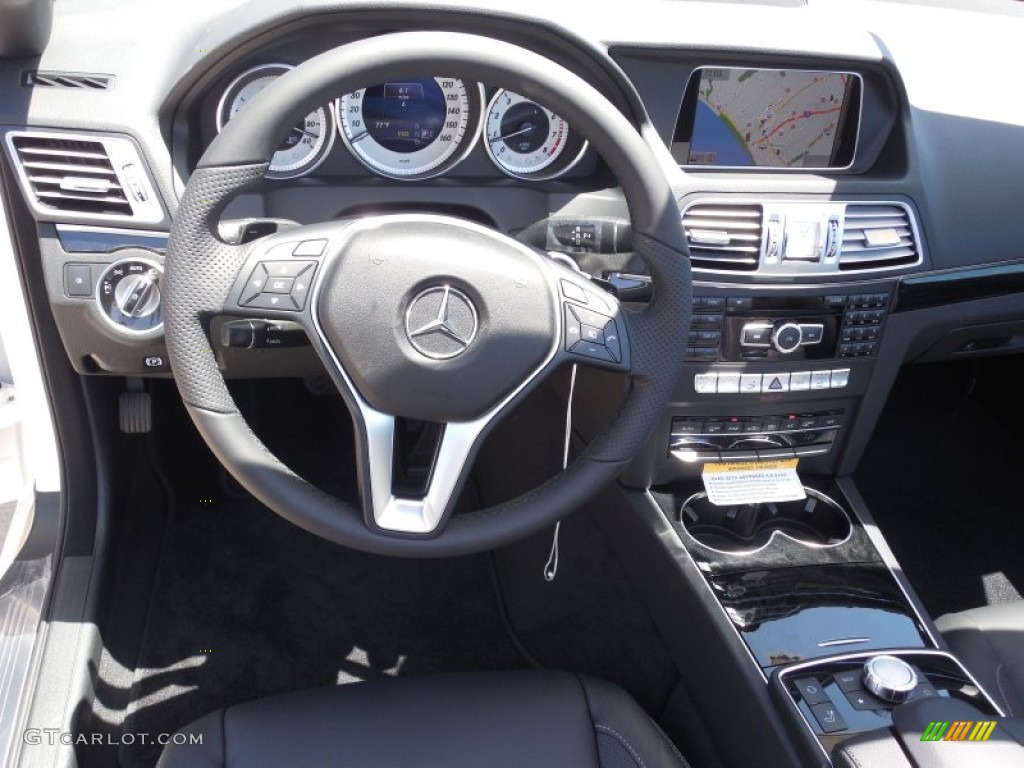 2014 Mercedes-Benz E 350 Cabriolet Black Dashboard Photo #82635881