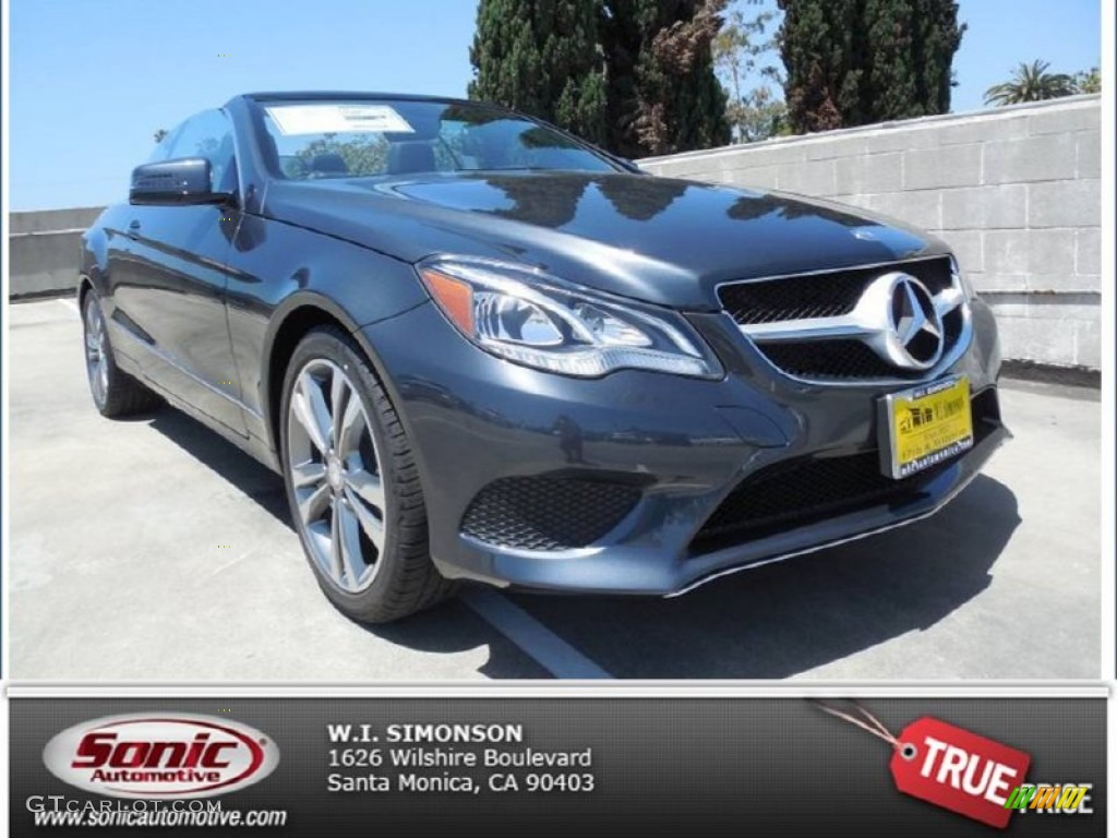 2014 E 350 Cabriolet - Steel Gray Metallic / Black photo #1