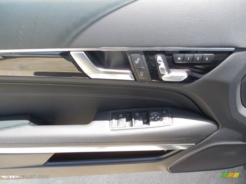 2014 Mercedes-Benz E 350 Cabriolet Black Door Panel Photo #82636107