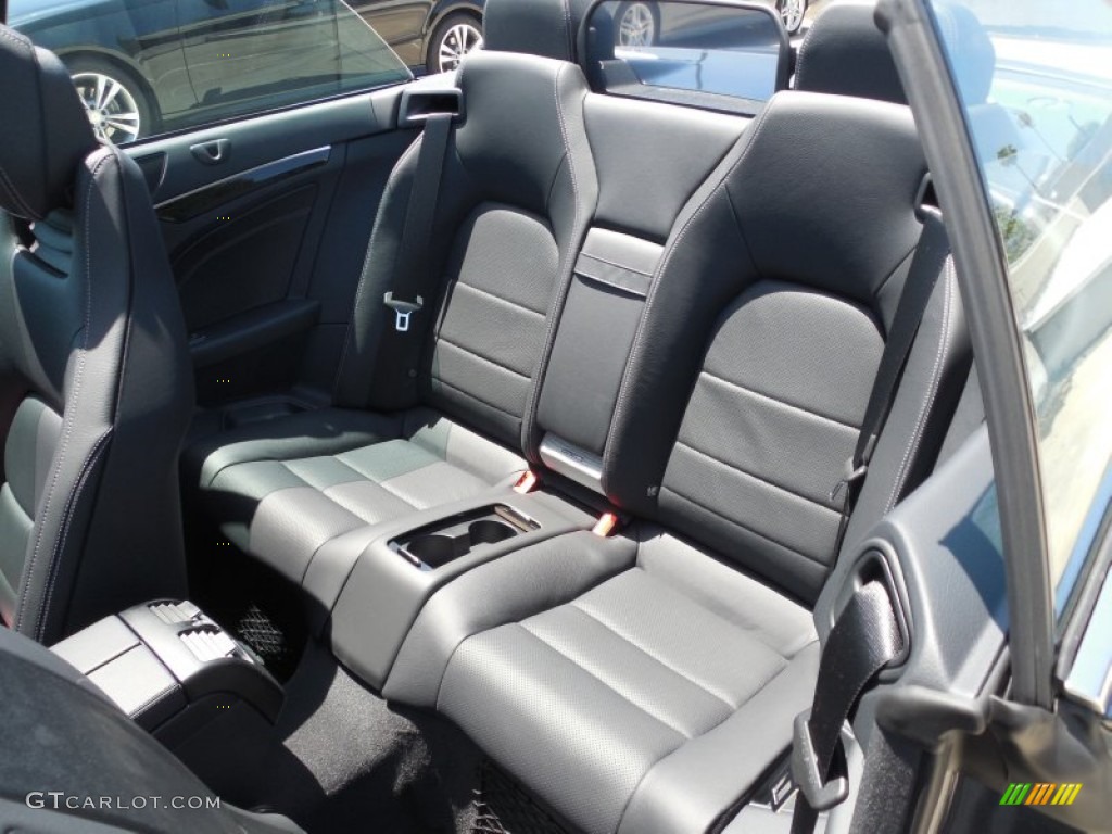 Black Interior 2014 Mercedes-Benz E 350 Cabriolet Photo #82636160