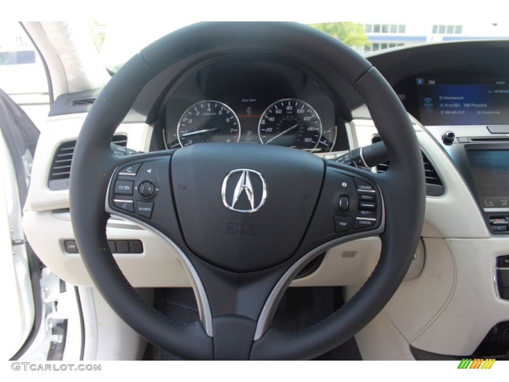 2014 Acura RLX Technology Package Seacoast Steering Wheel Photo #82636888