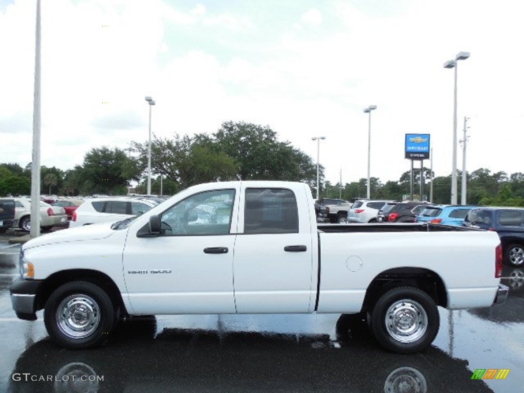 2005 Ram 1500 ST Quad Cab - Bright White / Dark Slate Gray photo #2