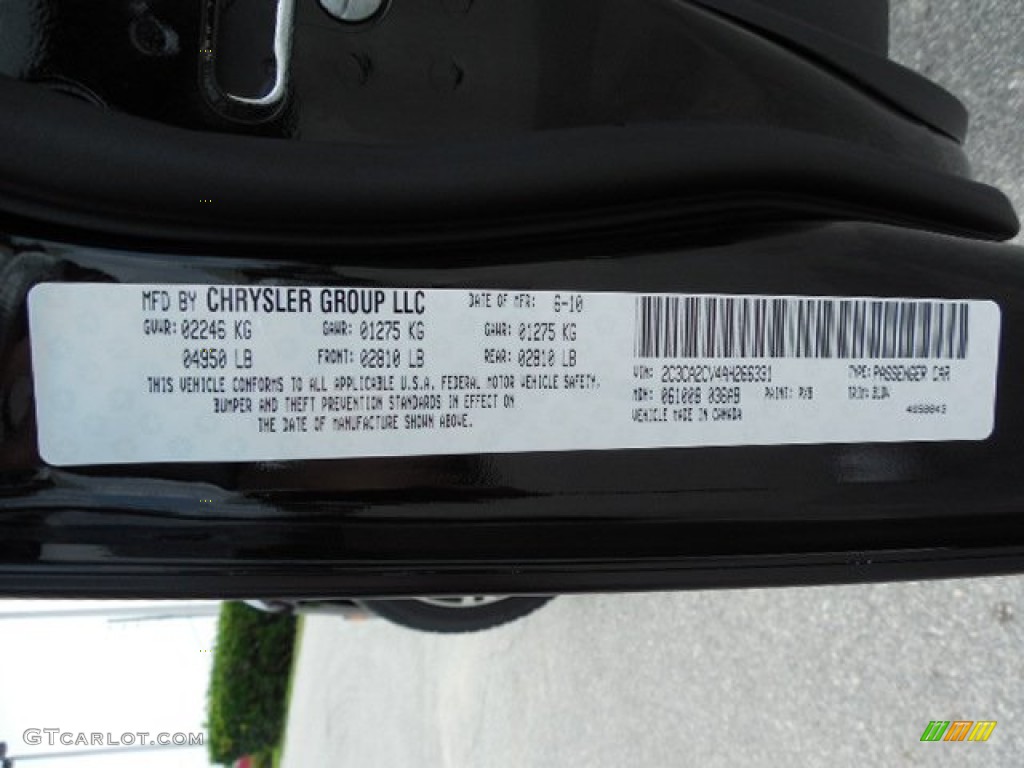 2010 300 300S V6 - Black / Dark Slate Gray photo #23