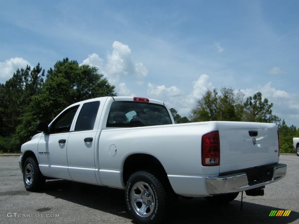 2005 Ram 1500 SLT Quad Cab - Bright White / Dark Slate Gray photo #3