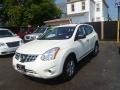 2013 Pearl White Nissan Rogue S AWD  photo #3