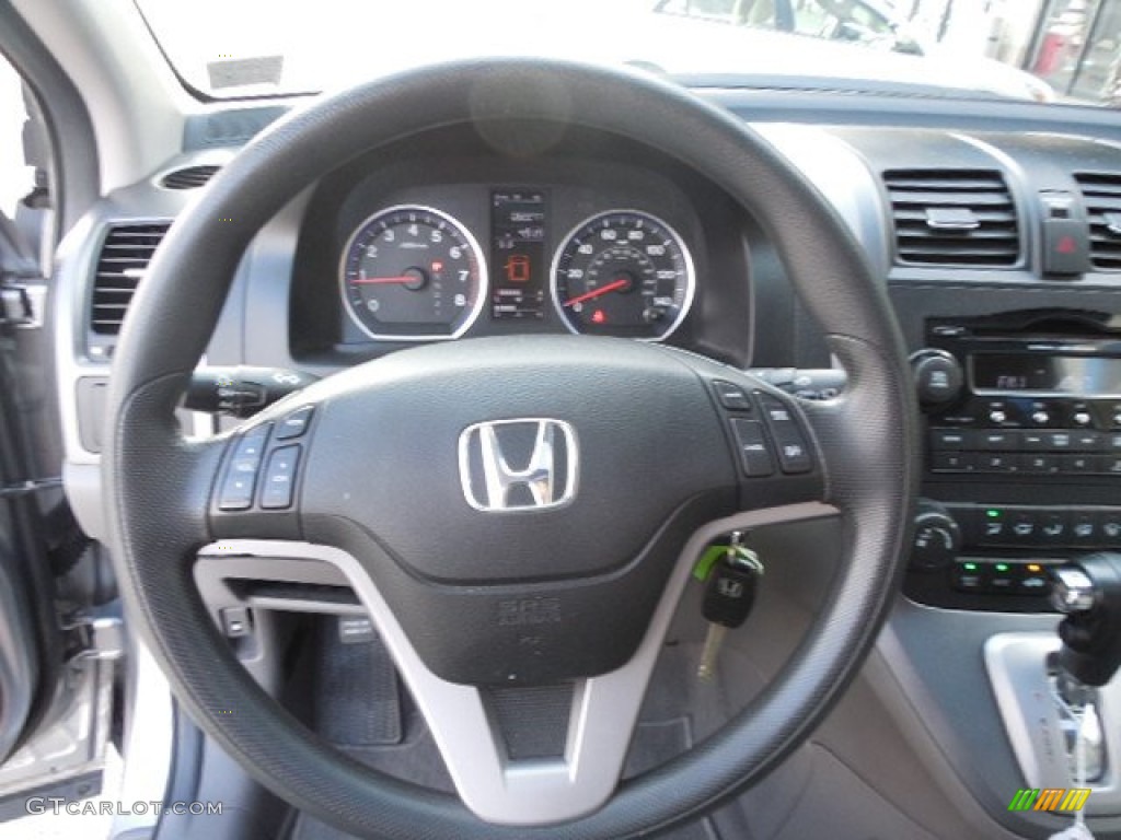 2008 Honda CR-V EX 4WD Gray Steering Wheel Photo #82642483
