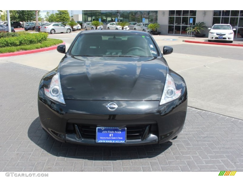 2012 370Z Coupe - Magnetic Black / Gray photo #3