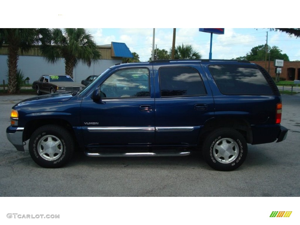 2003 Yukon SLT - Indigo Blue Metallic / Pewter/Dark Pewter photo #6