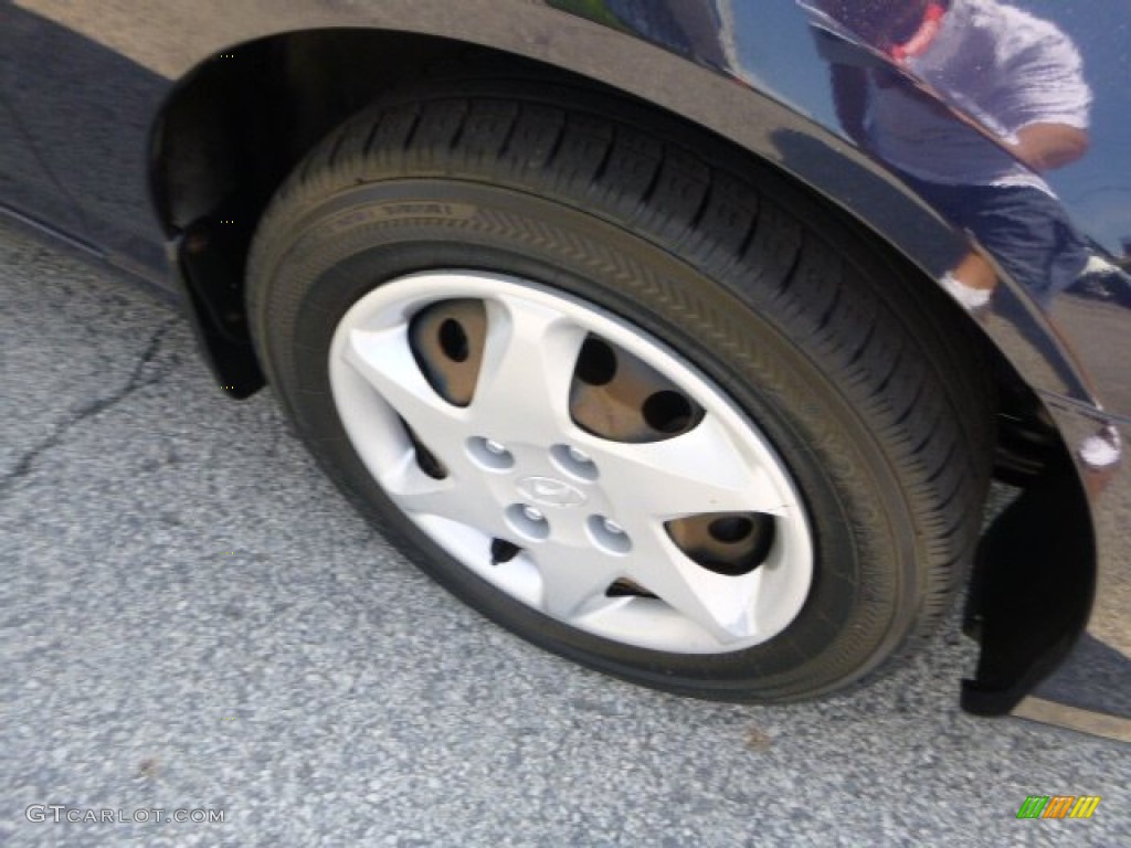 2006 Elantra GLS Sedan - Moonlit Dark Blue / Beige photo #9