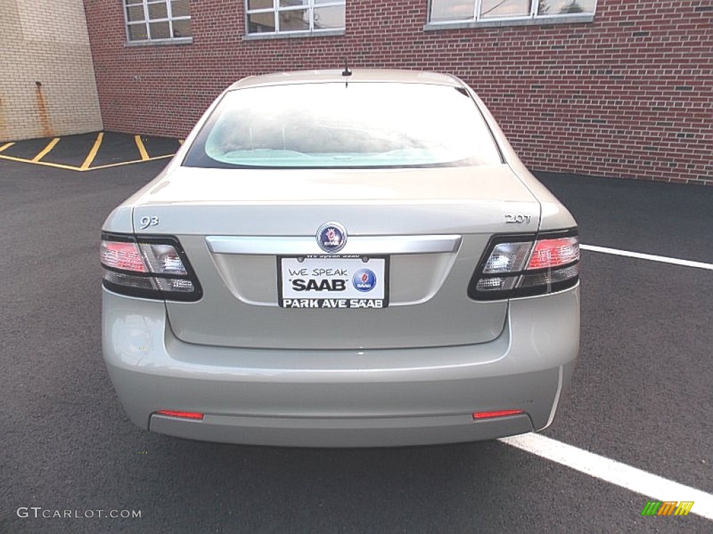2008 9-3 2.0T Sport Sedan - Parchment Silver Metallic / Black photo #5