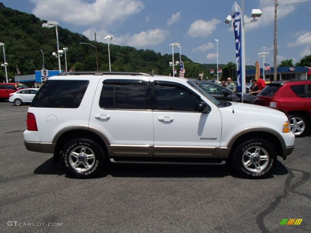 2002 Explorer Eddie Bauer 4x4 - Oxford White / Medium Parchment photo #1