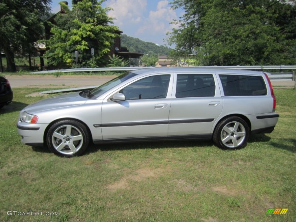 2004 V70 R AWD - Silver Metallic / R Nordkap Black/Blue photo #2