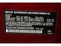  2013 X5 xDrive 35i Vermilion Red Metallic Color Code A82
