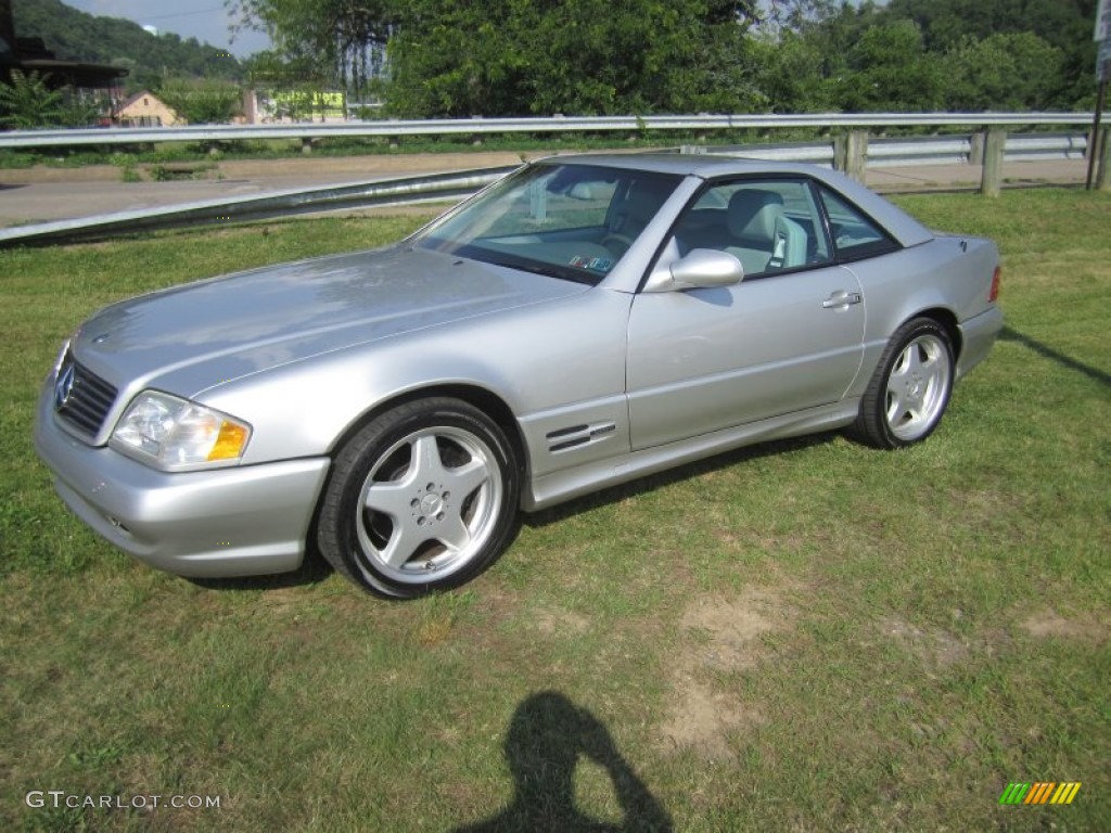 2000 SL 500 Roadster - Brilliant Silver Metallic / Ash photo #1