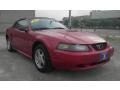 Laser Red Metallic 2002 Ford Mustang V6 Convertible
