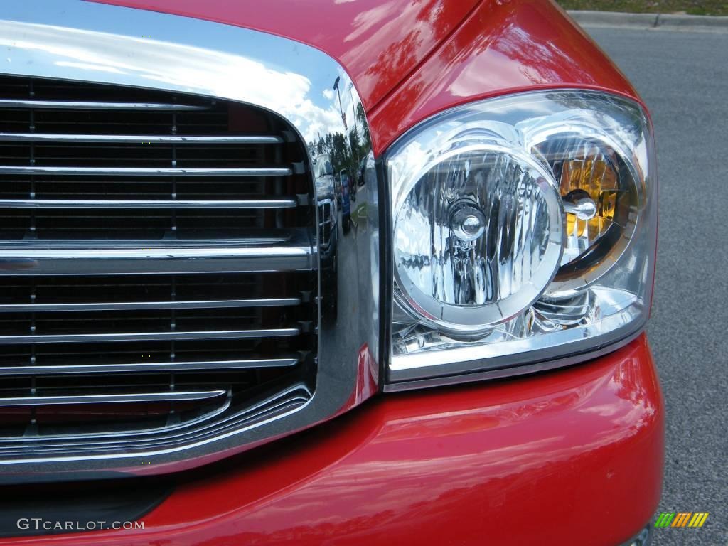 2008 Ram 1500 Big Horn Edition Quad Cab - Flame Red / Medium Slate Gray photo #9