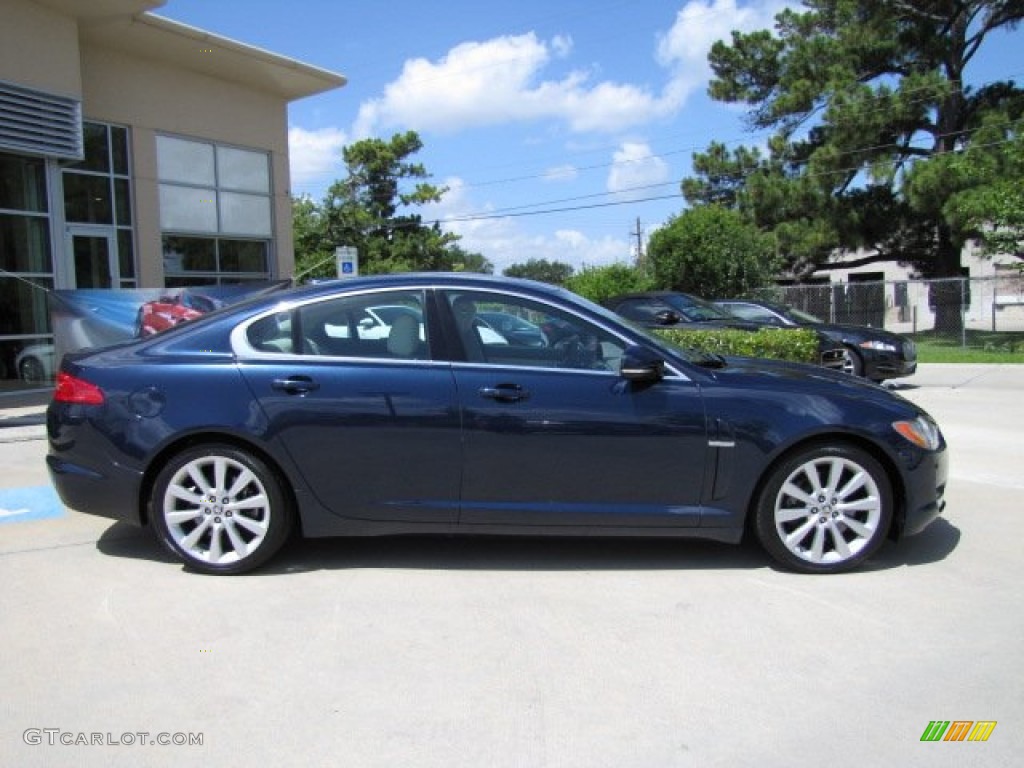 Indigo Blue Metallic 2010 Jaguar XF Premium Sport Sedan Exterior Photo #82650760