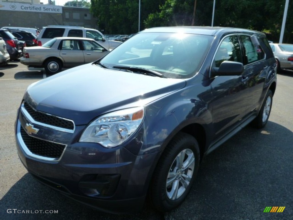 2013 Equinox LS AWD - Atlantis Blue Metallic / Jet Black photo #7