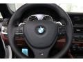 2013 BMW 5 Series Cinnamon Brown Interior Steering Wheel Photo