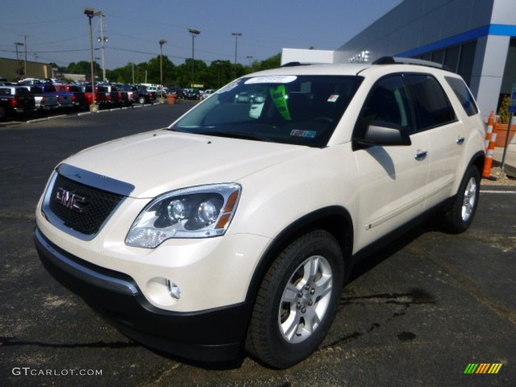 White Diamond Tricoat 2010 GMC Acadia SLE AWD Exterior Photo #82651939