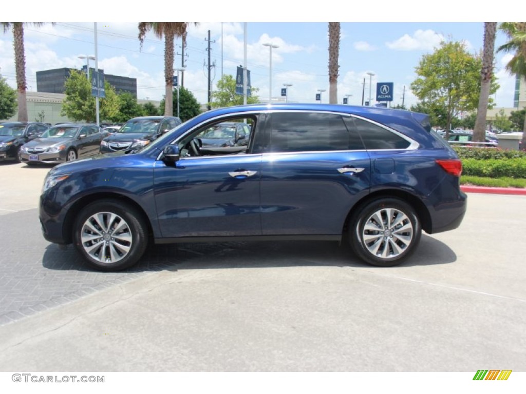 Fathom Blue Pearl 2014 Acura MDX Technology Exterior Photo #82654738