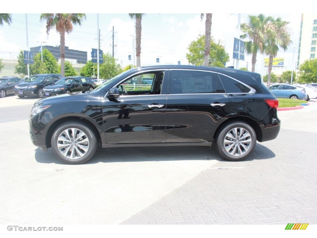 Crystal Black Pearl 2014 Acura MDX Technology Exterior Photo #82655476