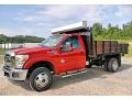 2012 Vermillion Red Ford F350 Super Duty XLT Regular Cab 4x4 Dump Truck  photo #3