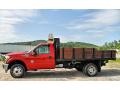 2012 Vermillion Red Ford F350 Super Duty XLT Regular Cab 4x4 Dump Truck  photo #5