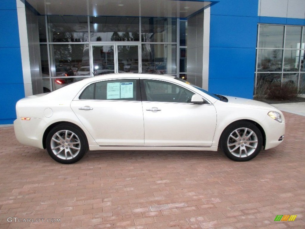 White Diamond Tricoat 2010 Chevrolet Malibu LTZ Sedan Exterior Photo #82655770