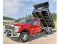 2012 Vermillion Red Ford F350 Super Duty XLT Regular Cab 4x4 Dump Truck  photo #11