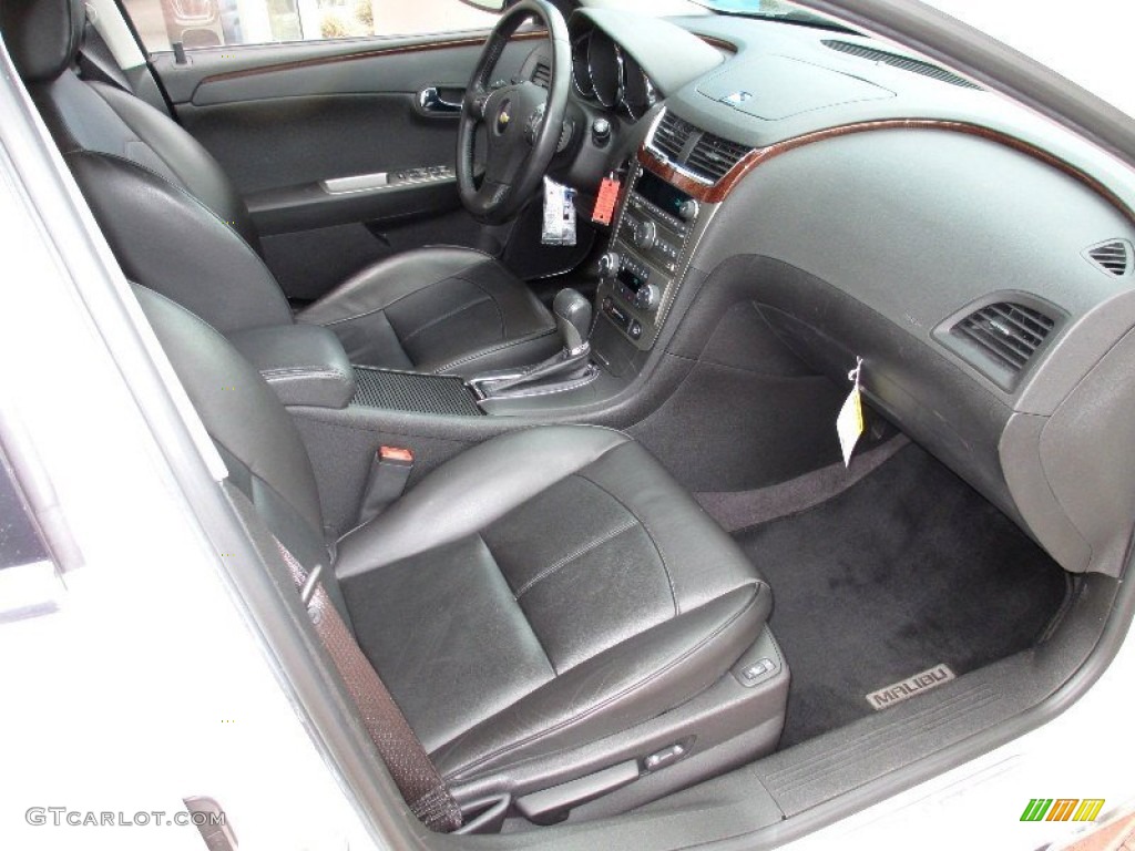 Ebony Interior 2010 Chevrolet Malibu LTZ Sedan Photo #82655848