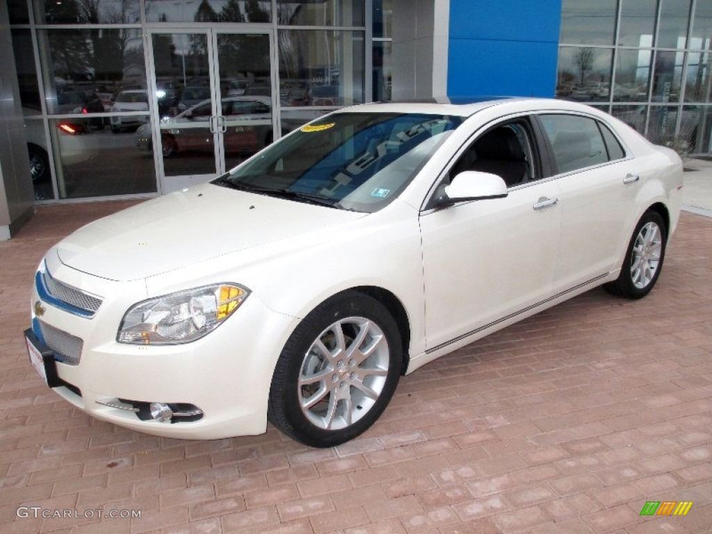 White Diamond Tricoat 2010 Chevrolet Malibu LTZ Sedan Exterior Photo #82655938