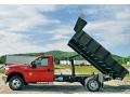 Vermillion Red 2012 Ford F350 Super Duty XLT Regular Cab 4x4 Dump Truck Exterior