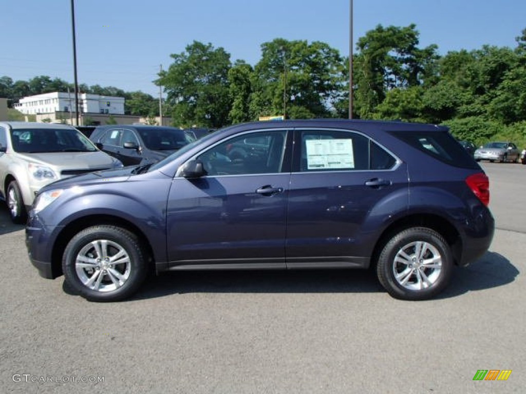 2013 Equinox LS AWD - Atlantis Blue Metallic / Jet Black photo #5