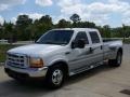 2001 Oxford White Ford F350 Super Duty Lariat Crew Cab Dually  photo #7