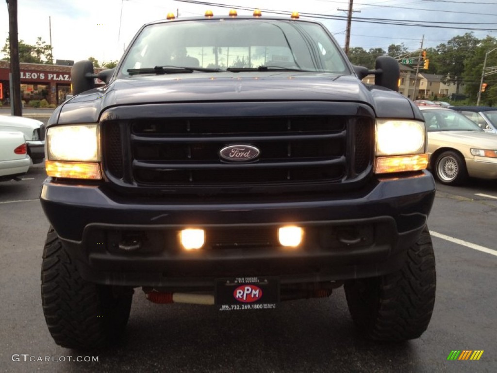 2003 F250 Super Duty Lariat SuperCab 4x4 - Black / Medium Flint Grey photo #2