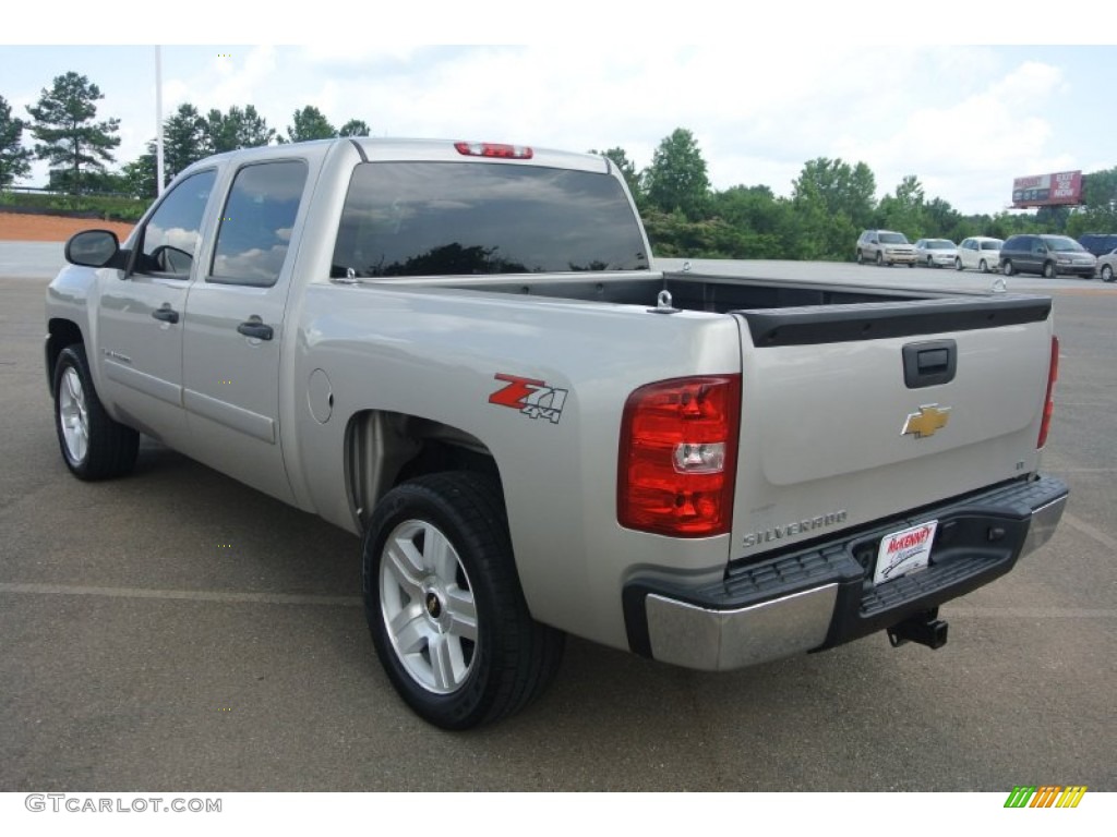 2008 Silverado 1500 LT Crew Cab 4x4 - Silver Birch Metallic / Ebony photo #4