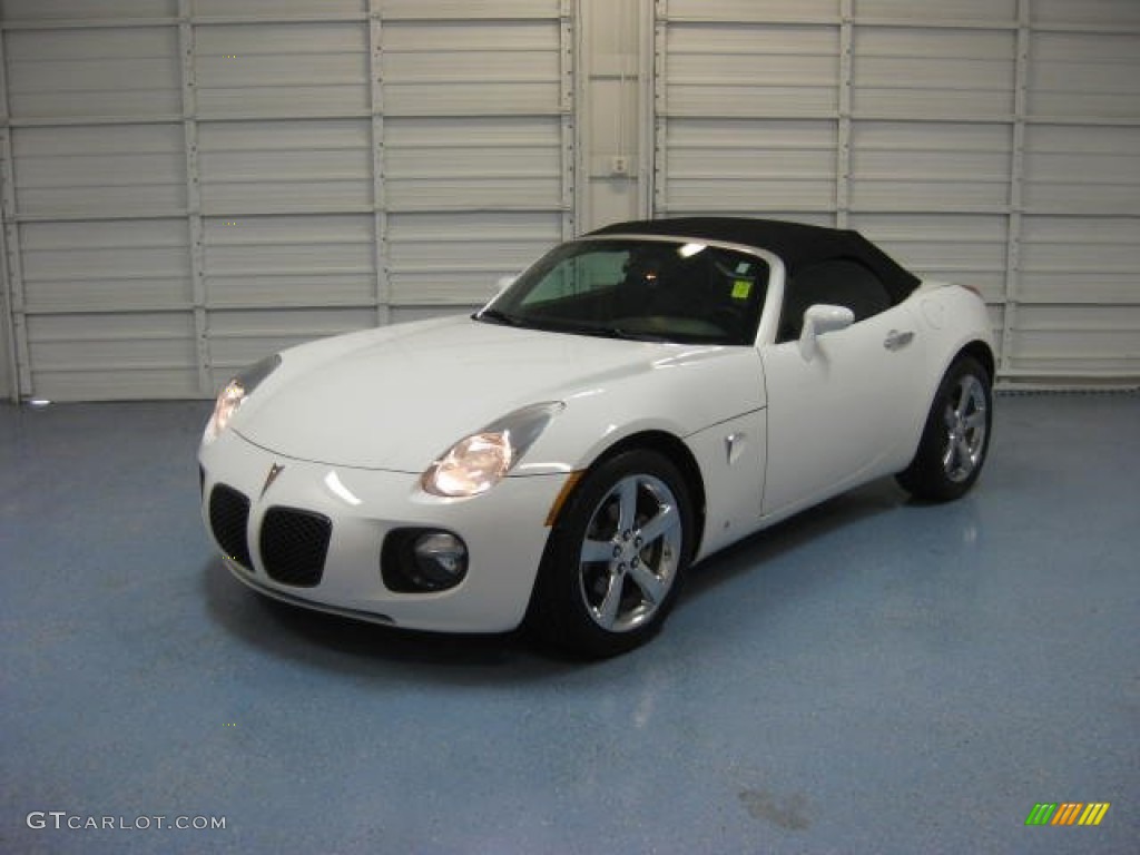 2008 Solstice GXP Roadster - Pure White / Ebony photo #2